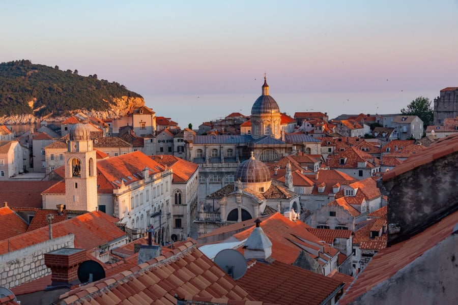 Sunset over Dubrovnik