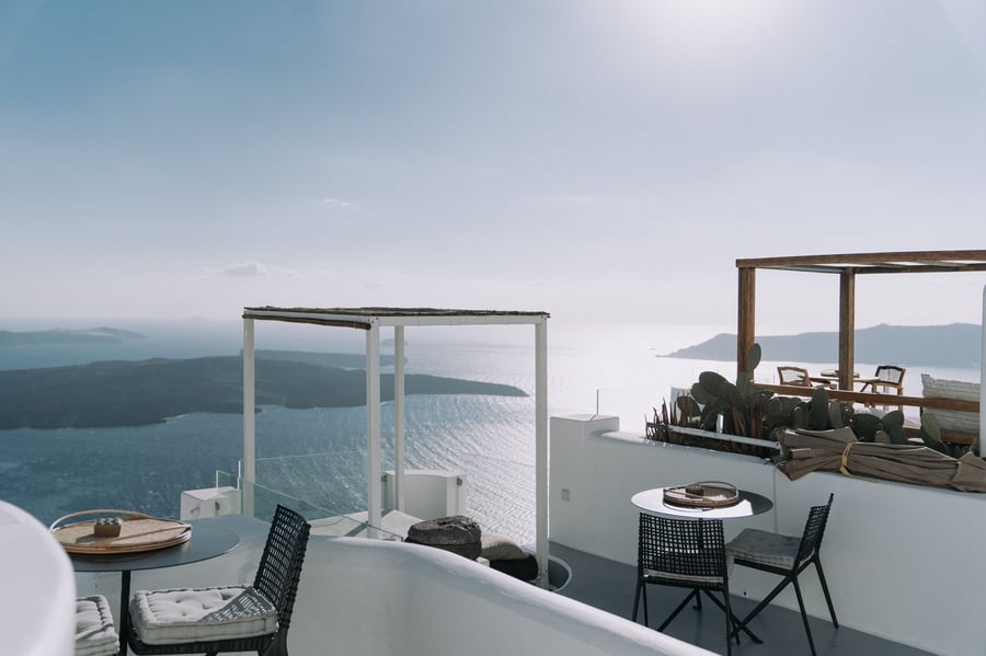 Terrace with sea view