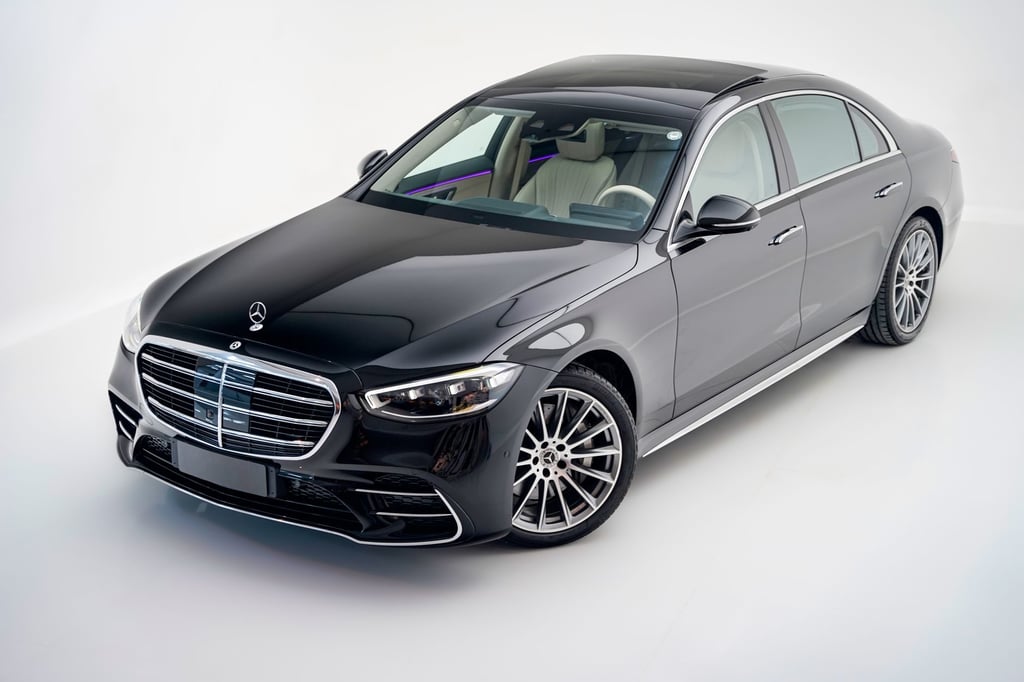 Black Mercedes-Benz S-Class sedan