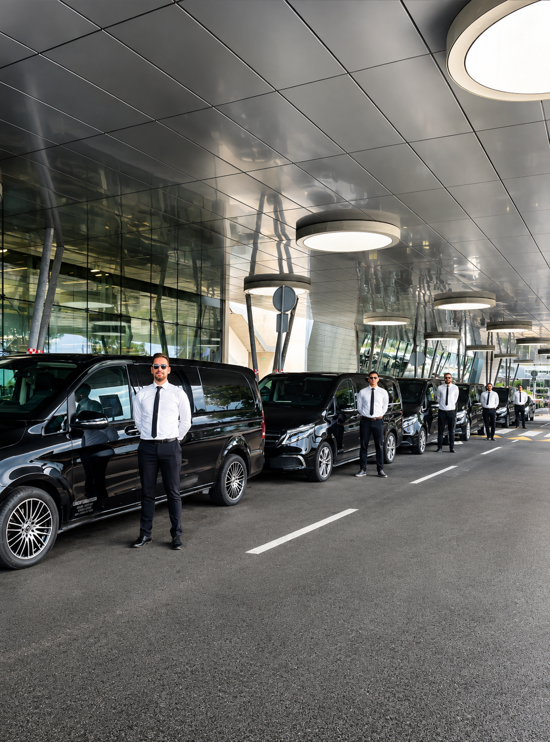 Drivers & the Mercedes-Benz fleet at the airport