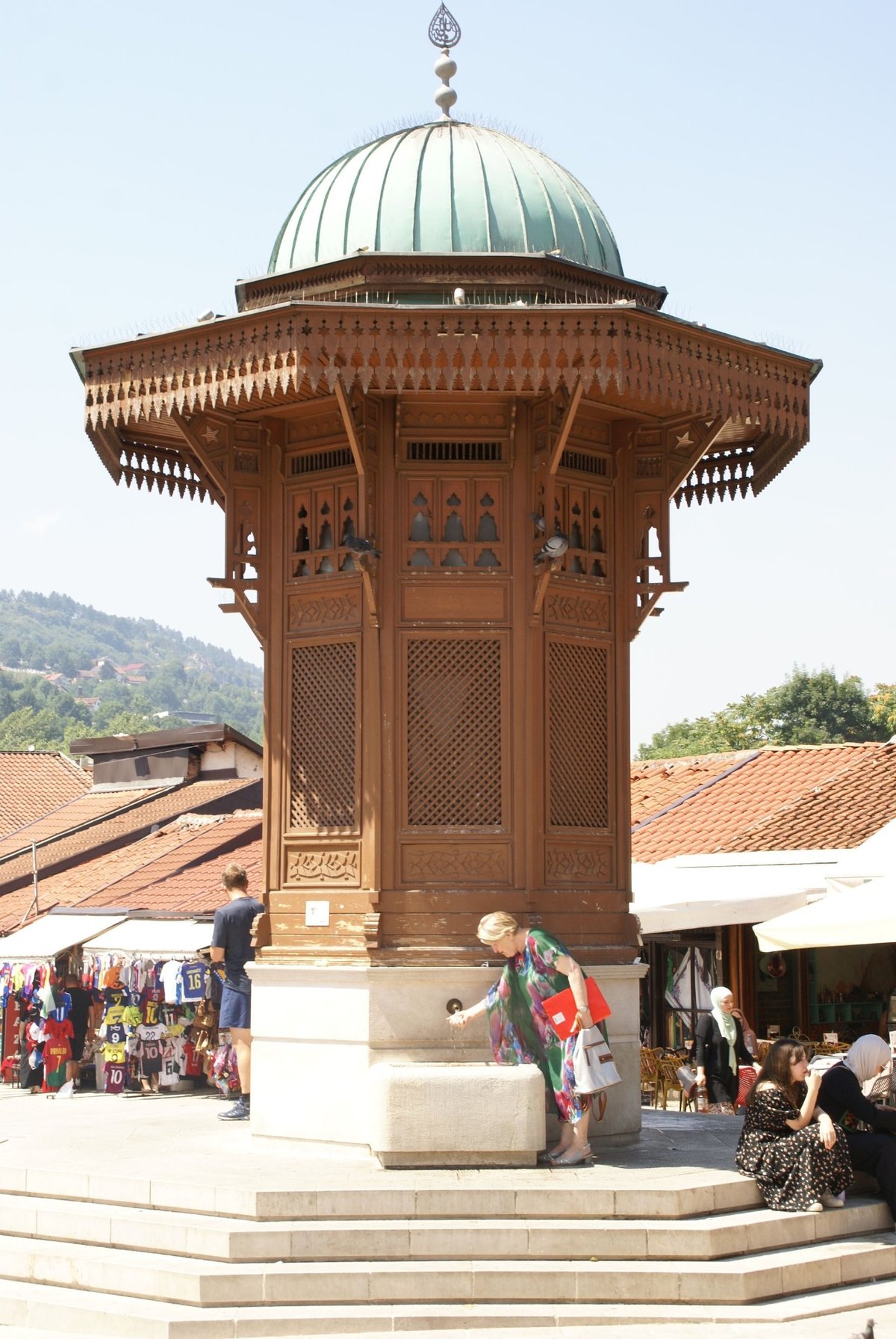 The Sebilj fountain in Baščaršija, Sarajevo