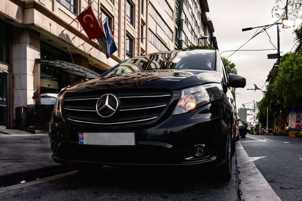 Mercedes-Benz V-Class ready for a transfer in Zagreb