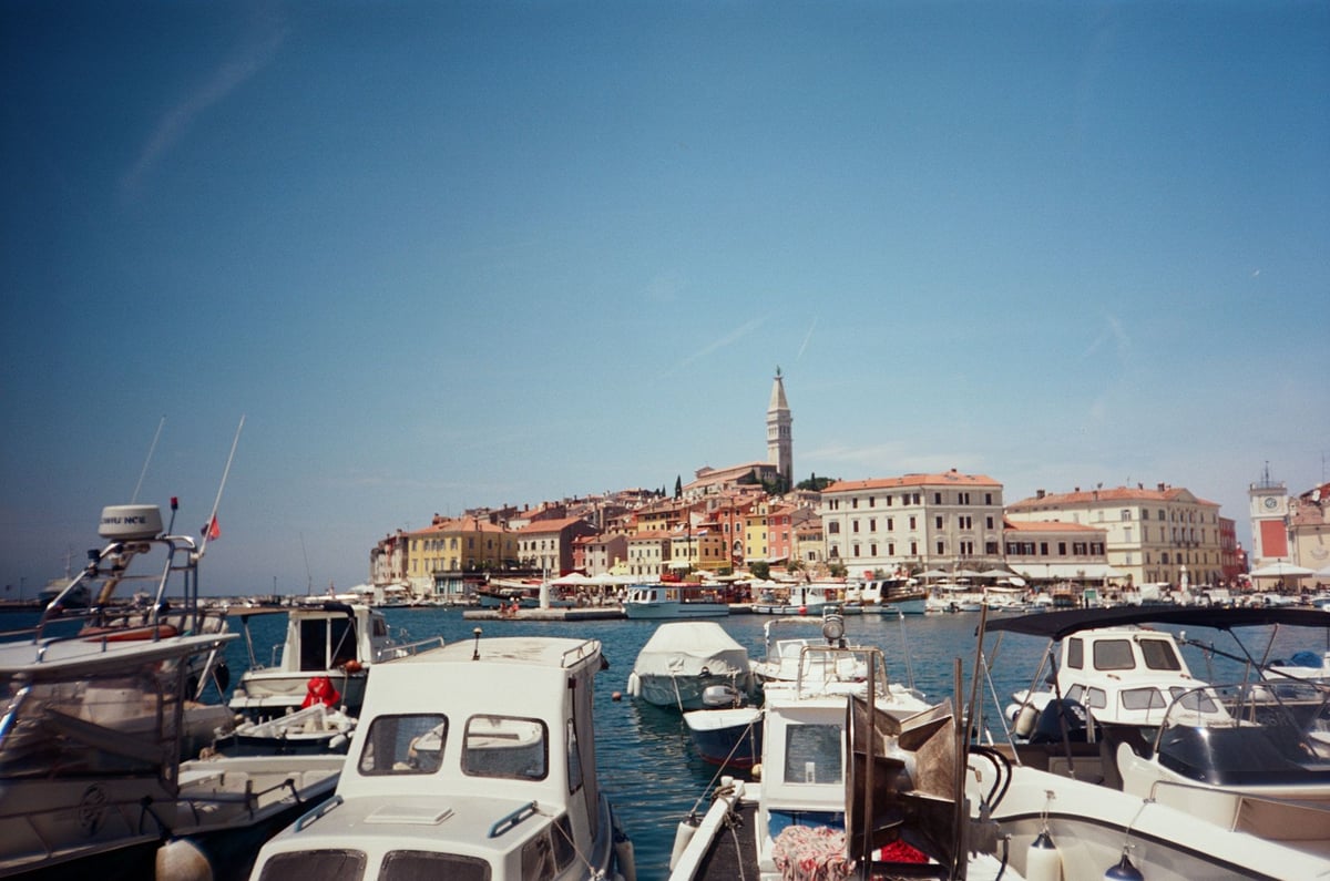 Boats in Rovinj harbour