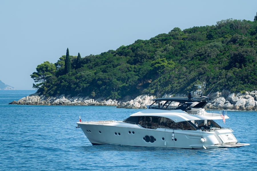 Yacht on the Adriatic